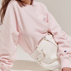 champion gingham sweatshirt